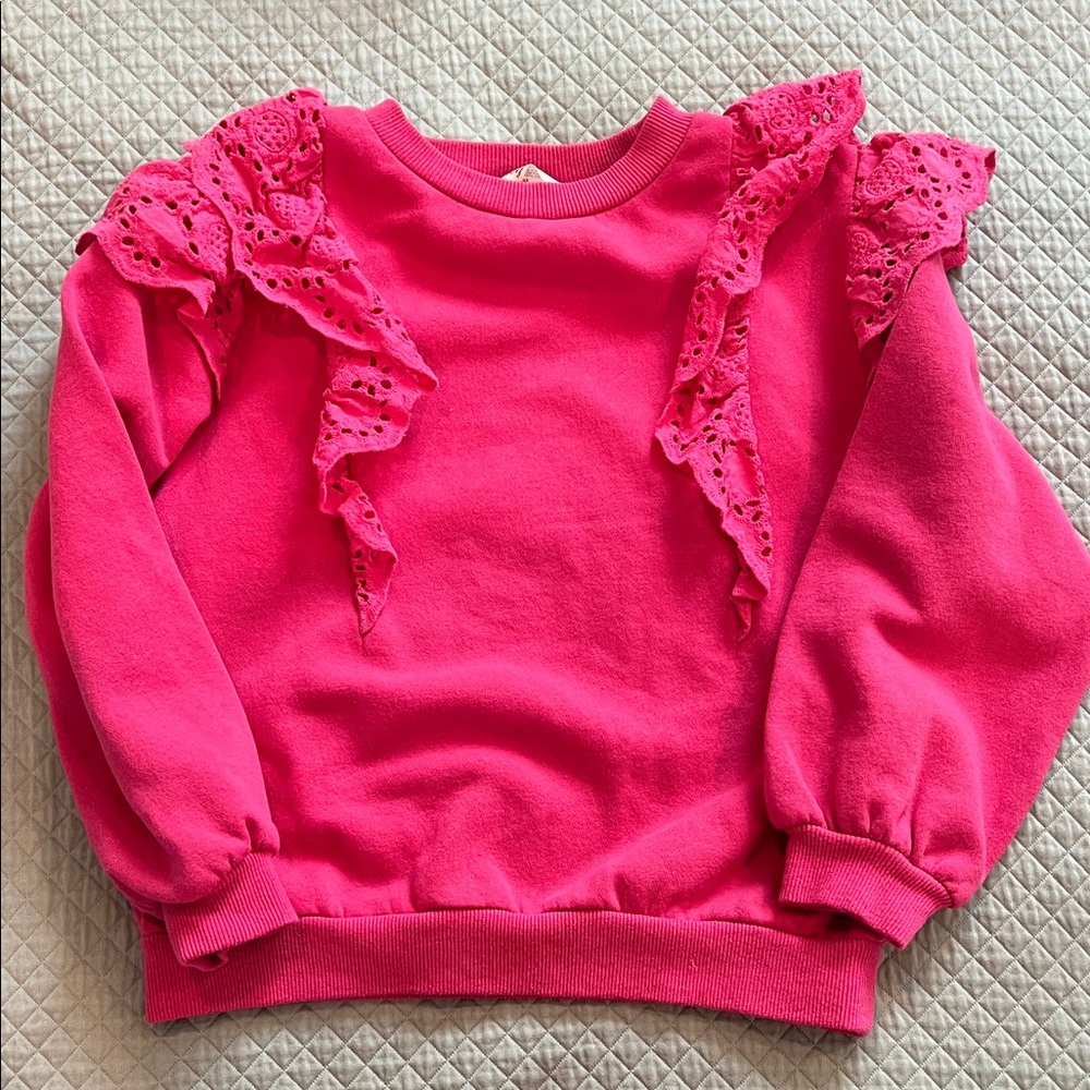 H&M Ruffle Trim Sweatshirt - Picture 2 of 6